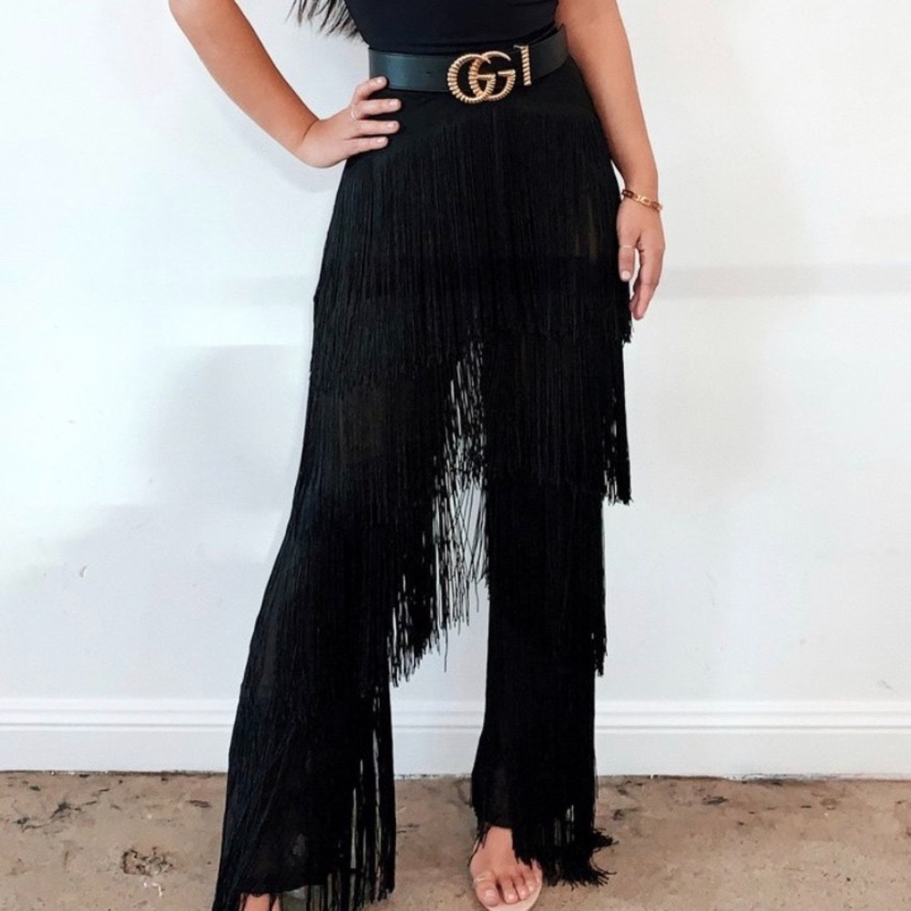 Meshki Amira Fringe Pants